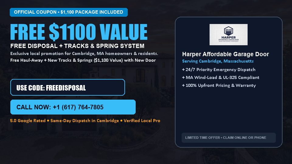 Harper Affordable Garage Door FREE Haul-Away & Heavy-Duty Tracks with New Door